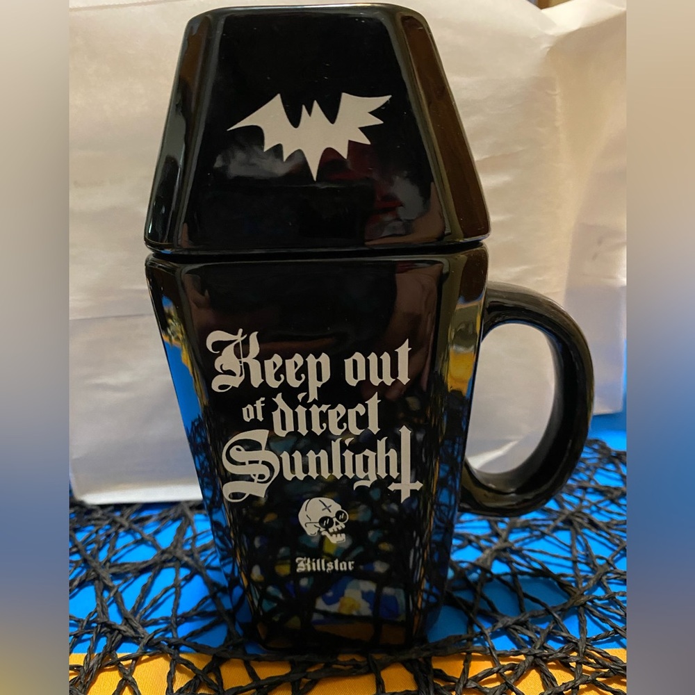 Killstar Coffin Coffee Mug with Lid